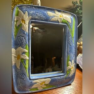Floral Ceramic Mirror